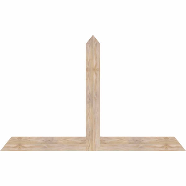 Ekena Millwork Portland Smooth Timber Gable Bracket, Douglas Fir, 72"W x 45"H x 1 1/2"D x 5 1/2"F, 15/12 Pitch GBW072X45X0206POR00SDF - main
